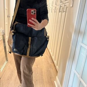 The North Face Black and Tan Men's messinger Bag